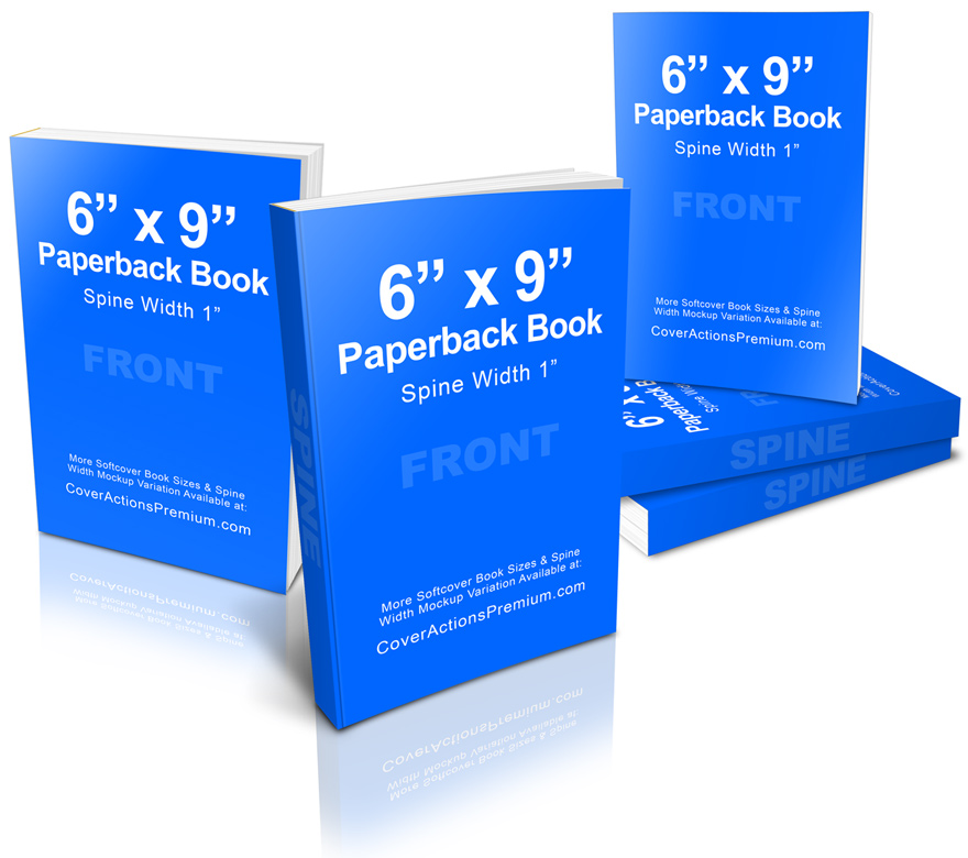 6 x 9 Paperback Book Mockup / Cover Actions