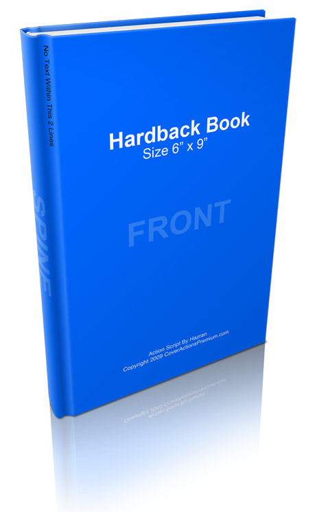 Hardcover Book Mockup / Cover Actions- 6 x 9 IN